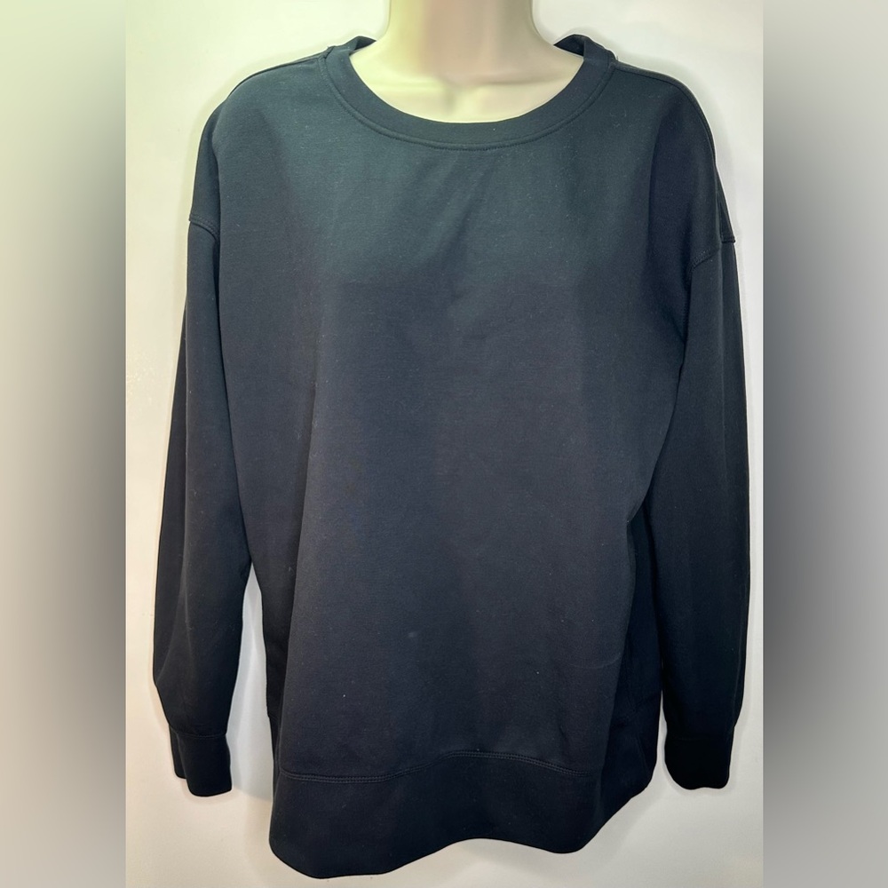 Mondetta women’s scuba black crewneck sweatshirt size small